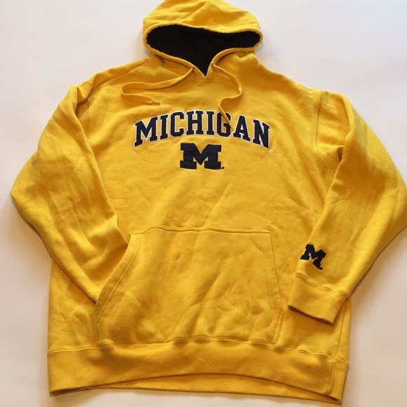 yellow michigan hoodie